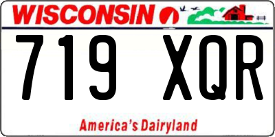 WI license plate 719XQR