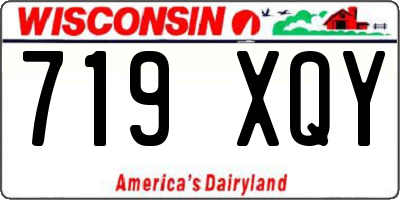 WI license plate 719XQY