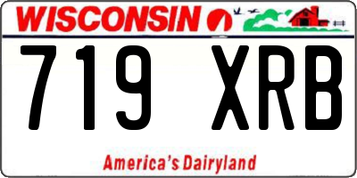 WI license plate 719XRB