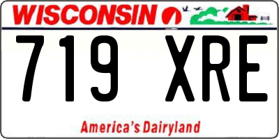 WI license plate 719XRE