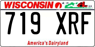 WI license plate 719XRF