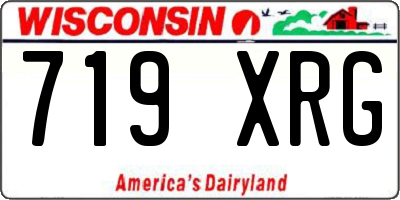 WI license plate 719XRG