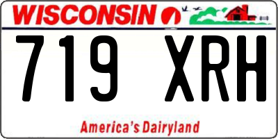 WI license plate 719XRH