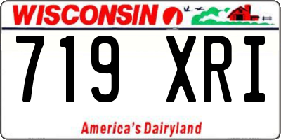 WI license plate 719XRI