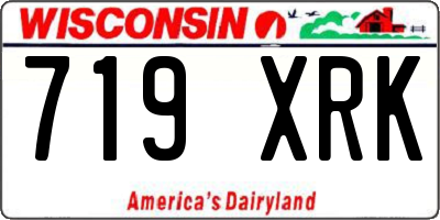 WI license plate 719XRK