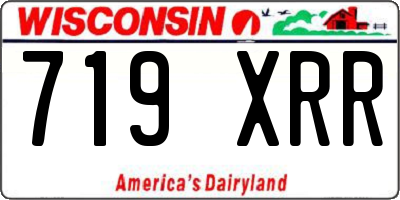 WI license plate 719XRR