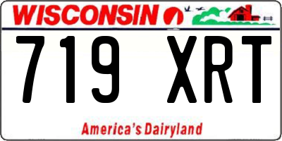 WI license plate 719XRT