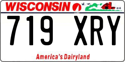 WI license plate 719XRY