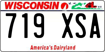 WI license plate 719XSA