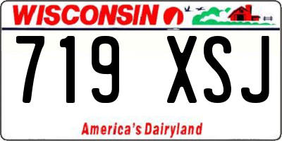 WI license plate 719XSJ