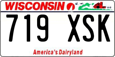 WI license plate 719XSK