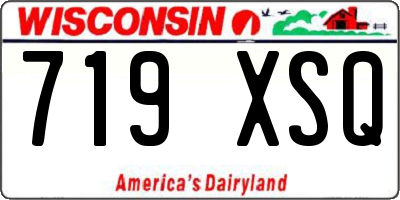 WI license plate 719XSQ