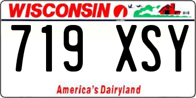 WI license plate 719XSY