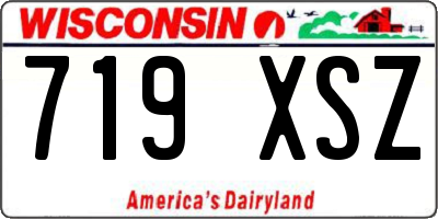 WI license plate 719XSZ