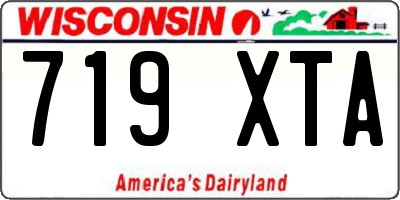 WI license plate 719XTA