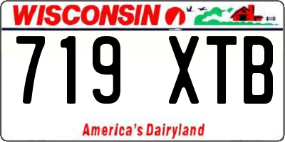 WI license plate 719XTB