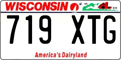 WI license plate 719XTG