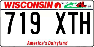 WI license plate 719XTH