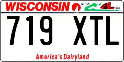 WI license plate 719XTL