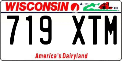 WI license plate 719XTM