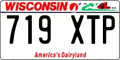 WI license plate 719XTP