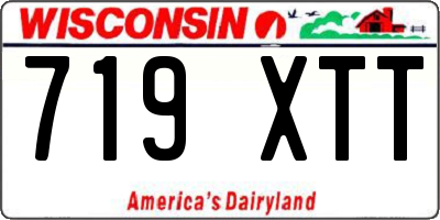 WI license plate 719XTT