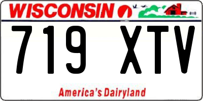 WI license plate 719XTV