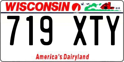 WI license plate 719XTY