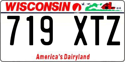WI license plate 719XTZ