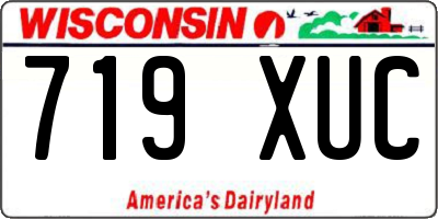 WI license plate 719XUC
