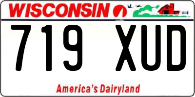 WI license plate 719XUD