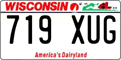 WI license plate 719XUG