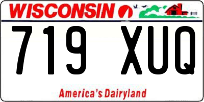 WI license plate 719XUQ