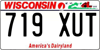 WI license plate 719XUT
