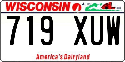 WI license plate 719XUW