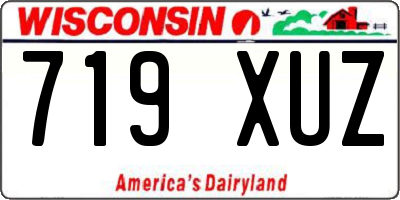 WI license plate 719XUZ