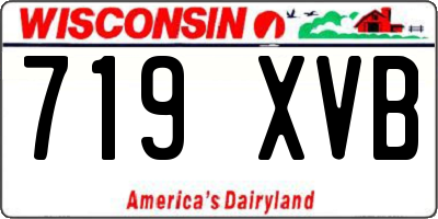 WI license plate 719XVB