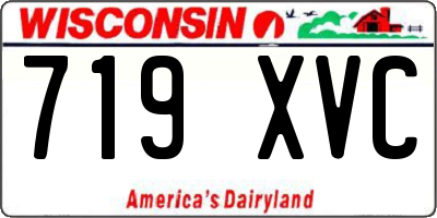WI license plate 719XVC