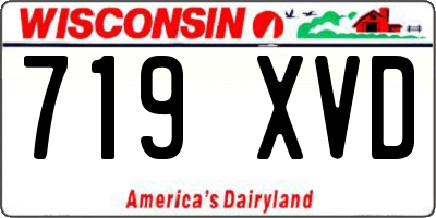 WI license plate 719XVD