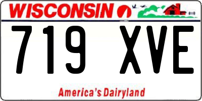 WI license plate 719XVE