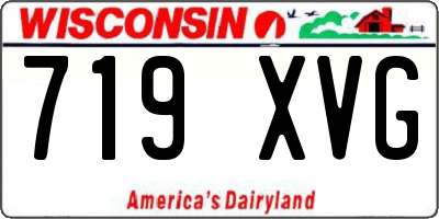WI license plate 719XVG