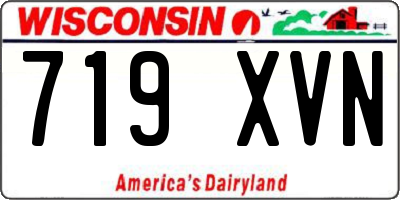 WI license plate 719XVN