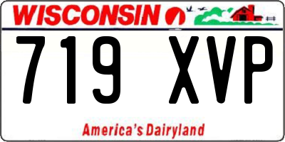 WI license plate 719XVP