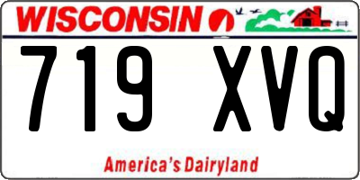 WI license plate 719XVQ