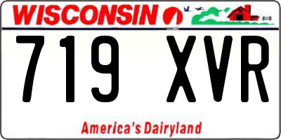 WI license plate 719XVR