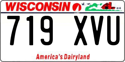 WI license plate 719XVU