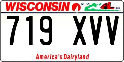 WI license plate 719XVV