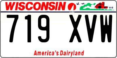 WI license plate 719XVW