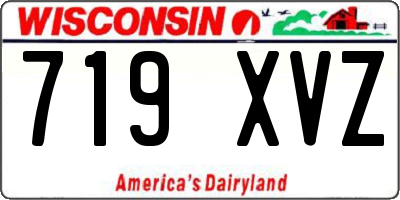 WI license plate 719XVZ