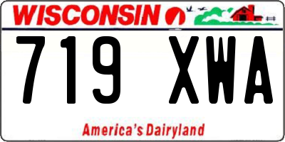 WI license plate 719XWA